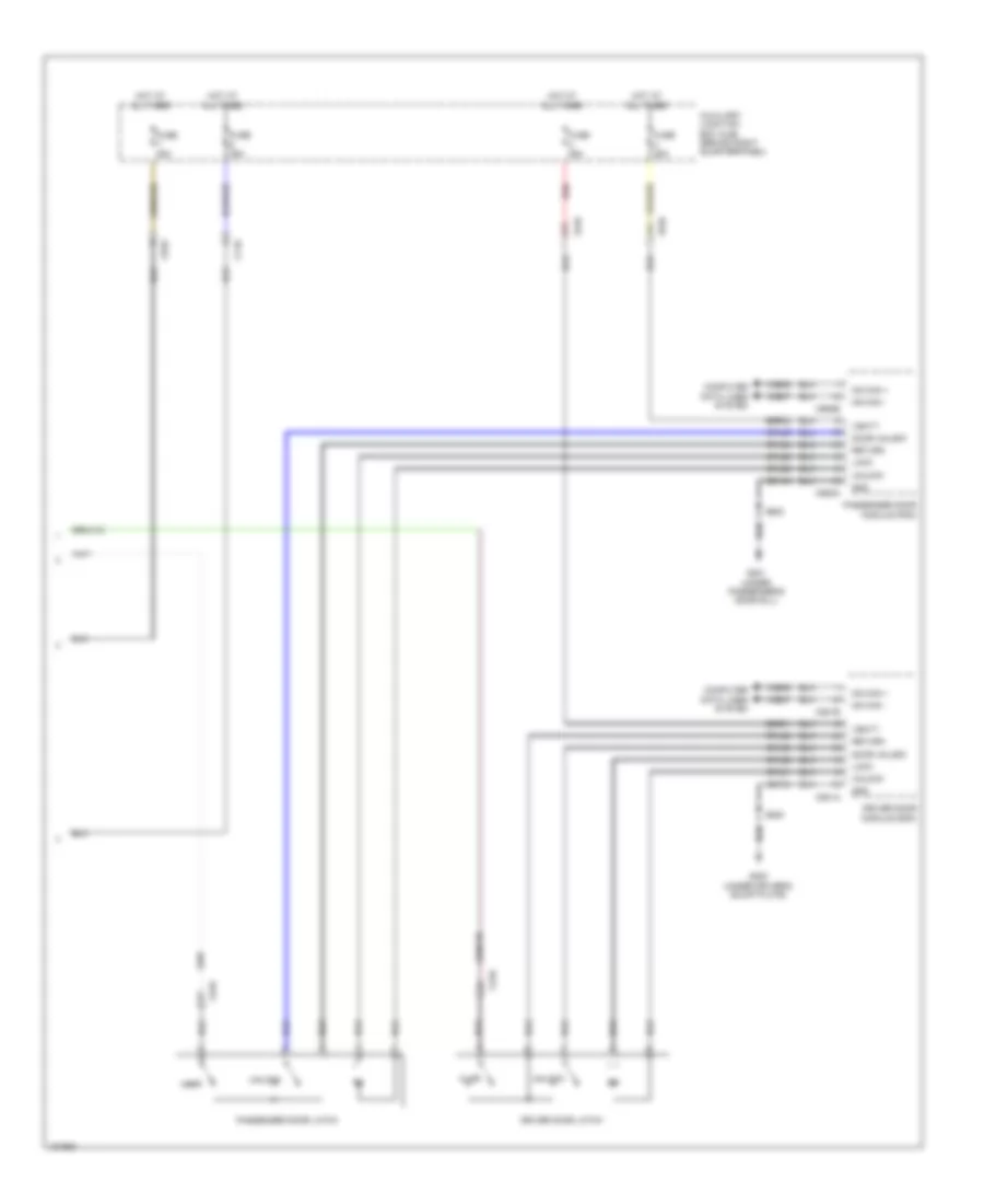 Forced Entry Wiring Diagram, with Door Module (3 of 3) for Ford Transit Connect Titanium 2014