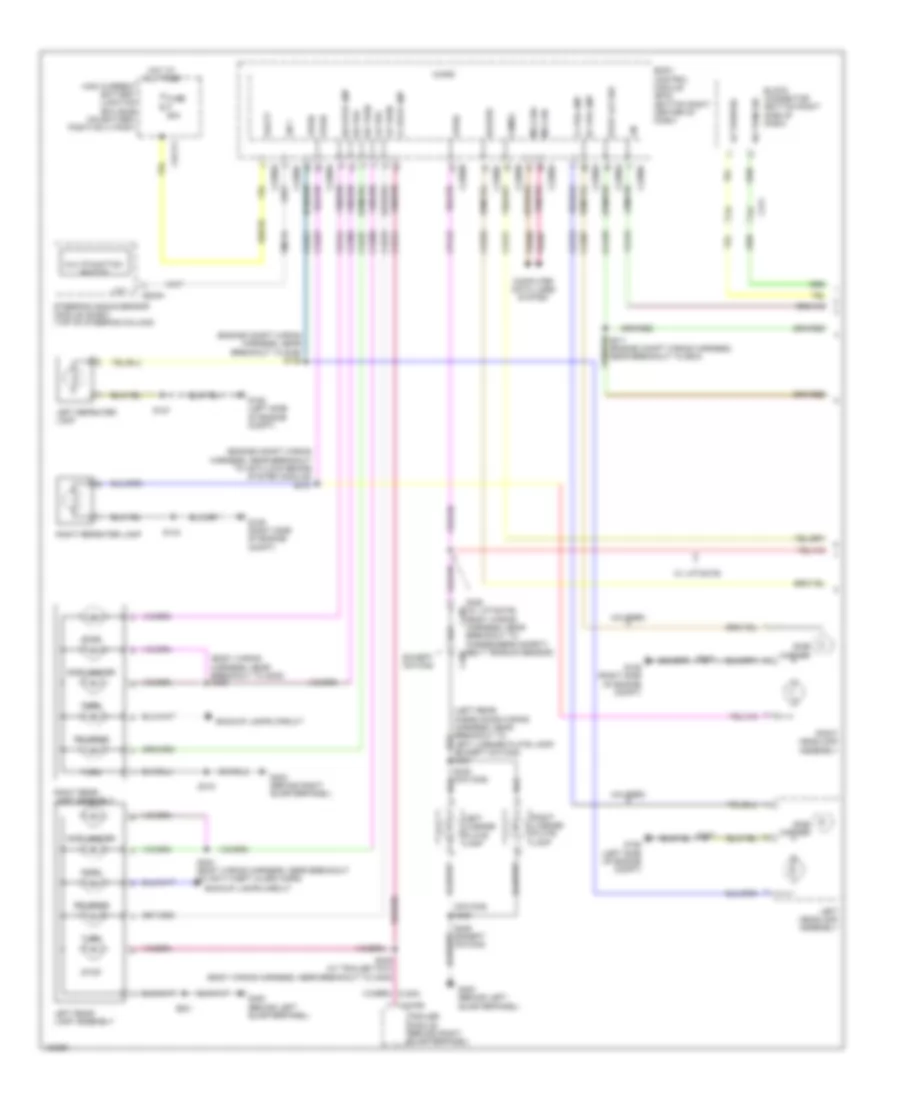 Exterior Lamps Wiring Diagram (1 of 2) for Ford Transit Connect Titanium 2014