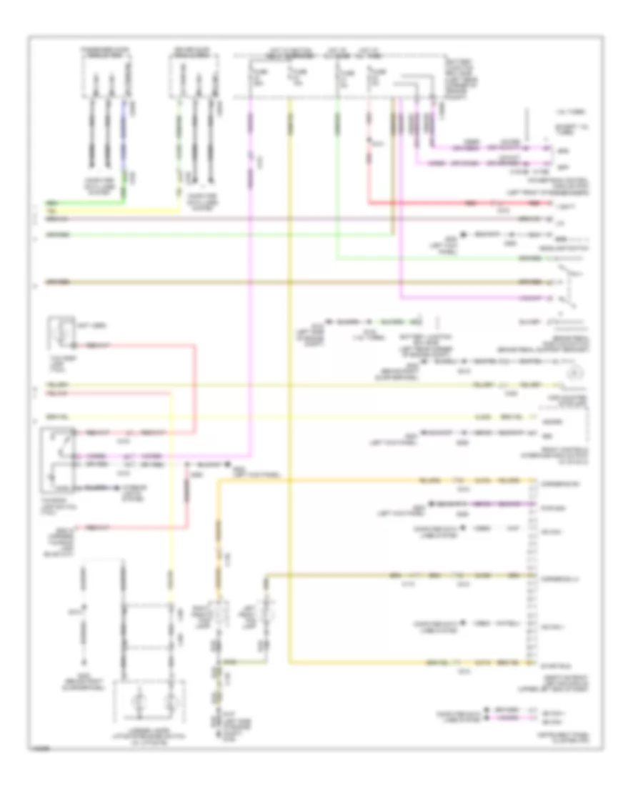 Exterior Lamps Wiring Diagram (2 of 2) for Ford Transit Connect Titanium 2014