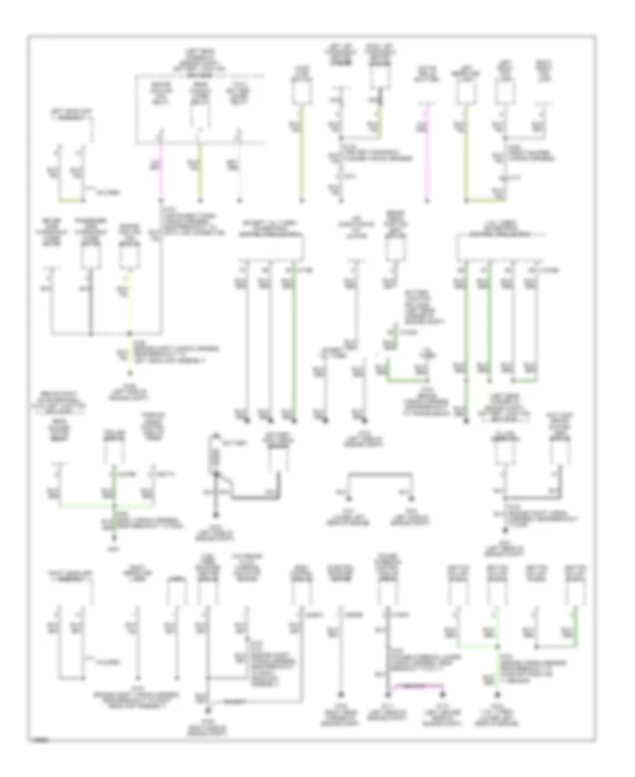Ground Distribution Wiring Diagram 1 of 4 for Ford Transit Connect Titanium 2014