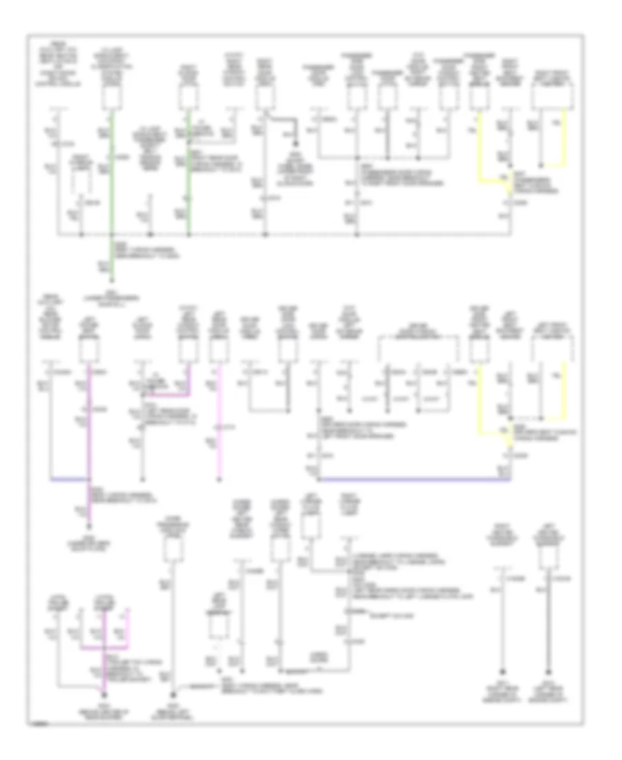 Ground Distribution Wiring Diagram (2 of 4) for Ford Transit Connect Titanium 2014