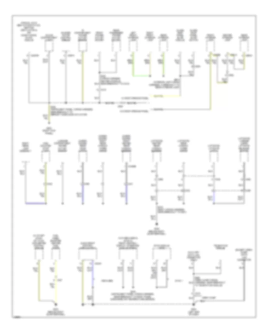 Ground Distribution Wiring Diagram 3 of 4 for Ford Transit Connect Titanium 2014