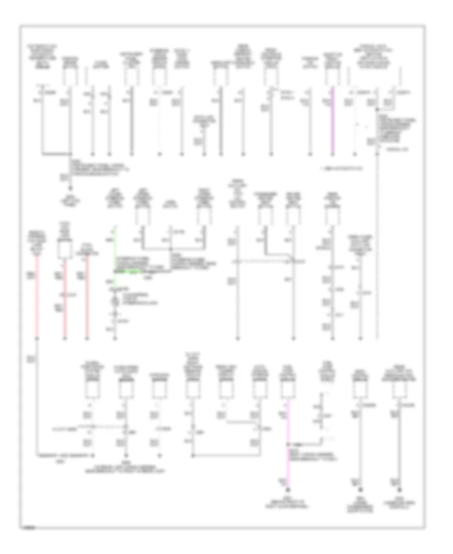 Ground Distribution Wiring Diagram 4 of 4 for Ford Transit Connect Titanium 2014