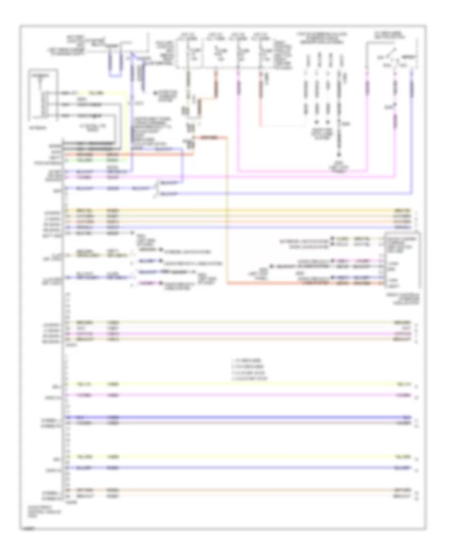 Navigation Wiring Diagram, with SYNC GEN 2 (1 of 3) for Ford Transit Connect Titanium 2014