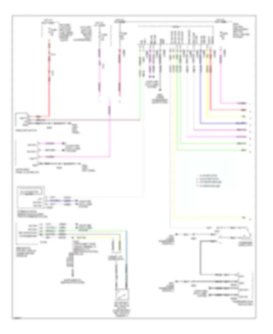 Warning Systems Wiring Diagram 1 of 2 for Ford Transit Connect Titanium 2014