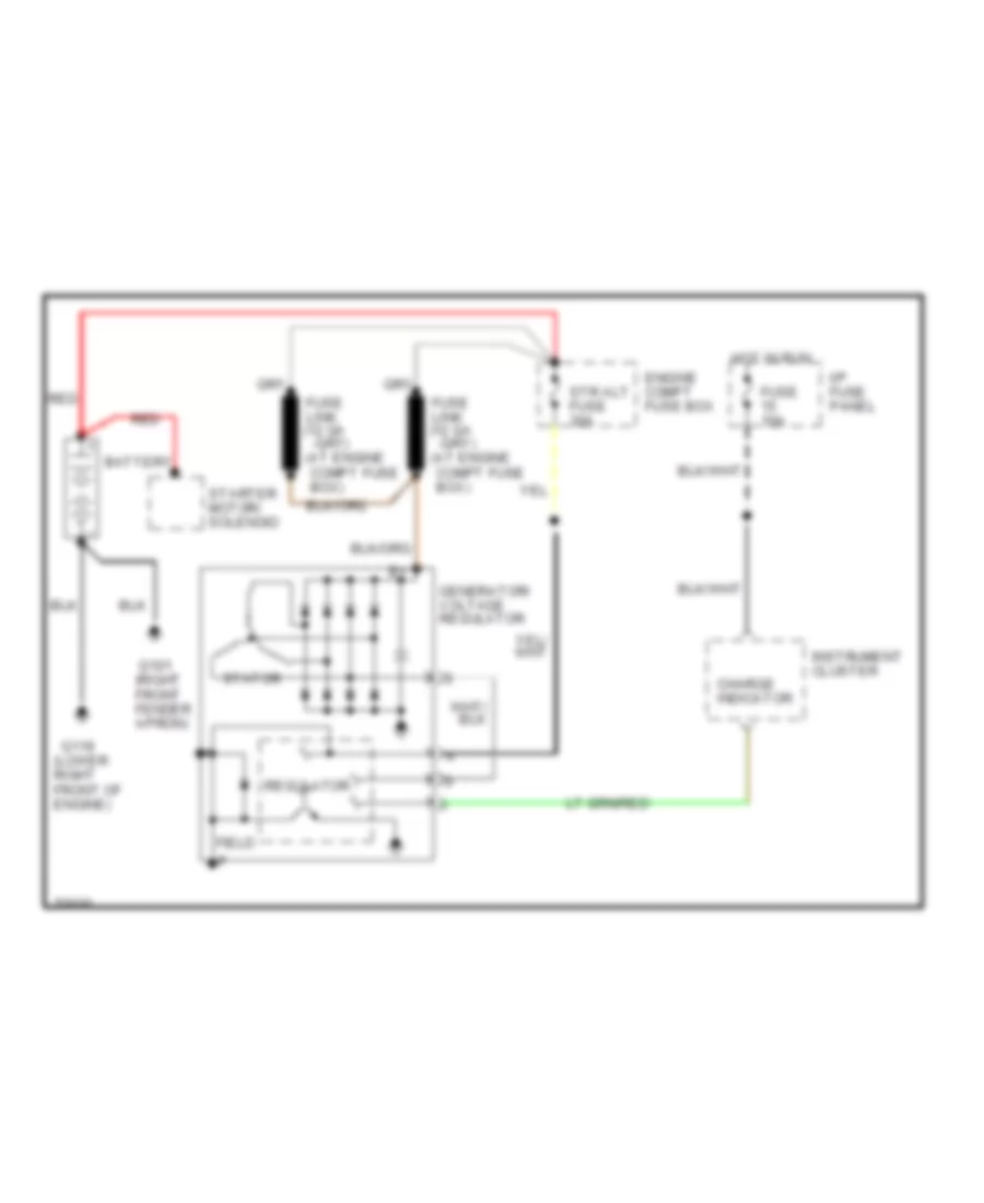 Charging Wiring Diagram for Ford Crown Victoria Police Interceptor 1995