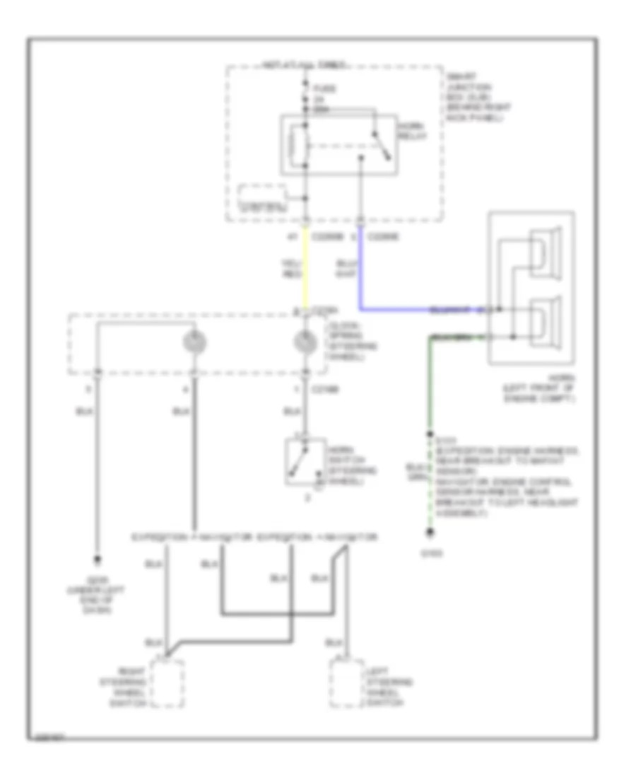 Horn Wiring Diagram for Ford Expedition EL 2010