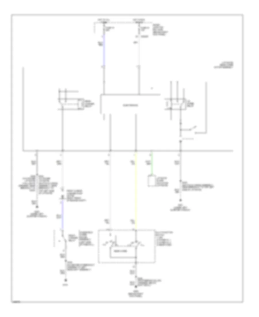 Электросхема заднего стеклоочистителя и омывателя стекла для Ford Expedition EL 2010