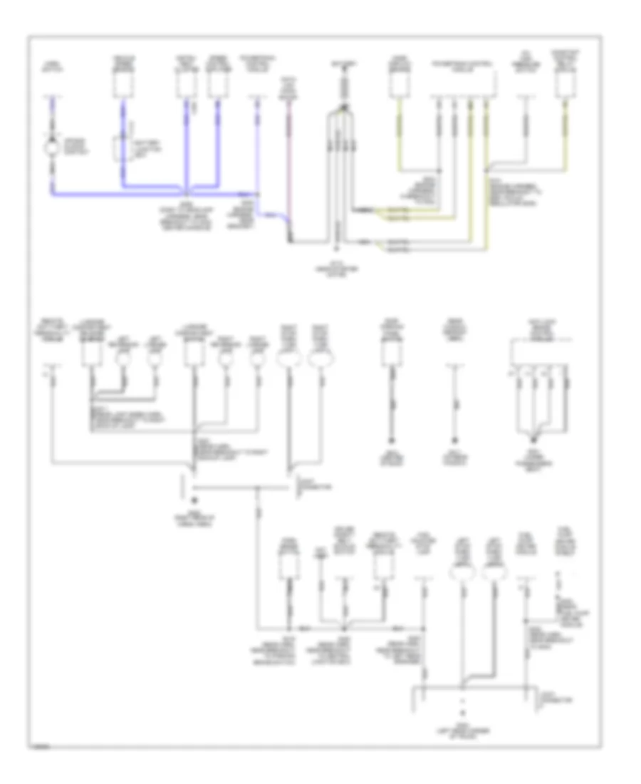 Ground Distribution Wiring Diagram (2 of 2) for Ford ZX2 2000
