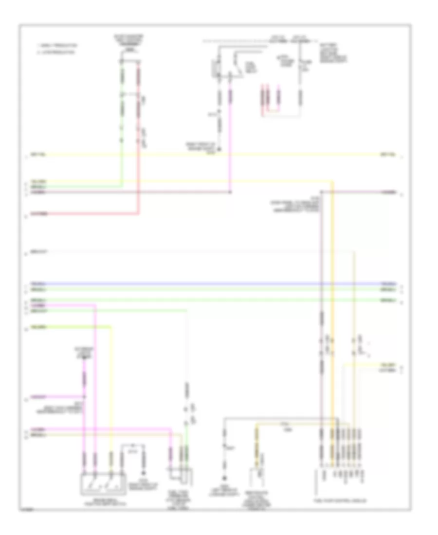 5.0L, Engine Performance Wiring Diagram (2 of 6) for Ford Mustang Shelby GT500 2011