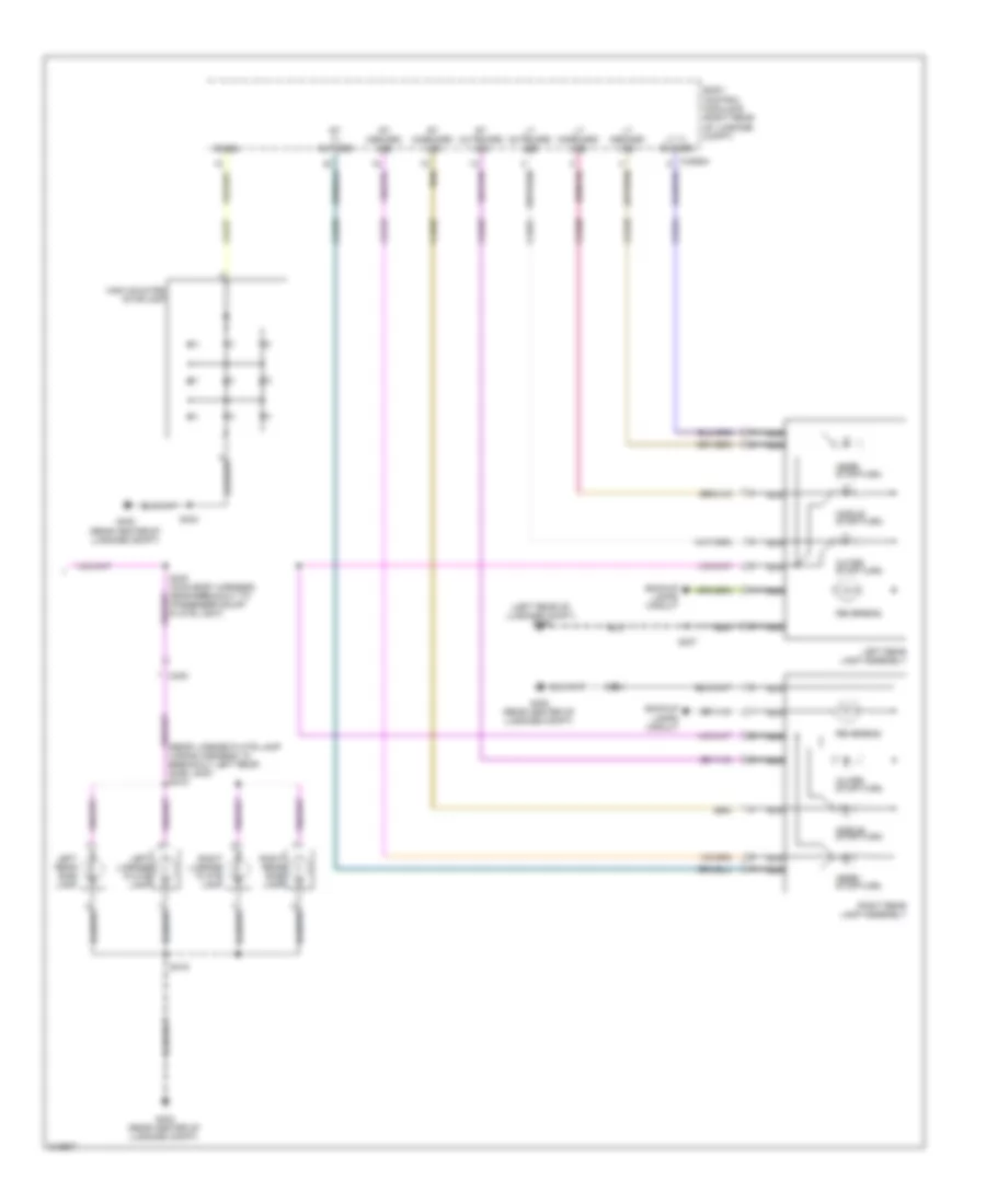 Exterior Lamps Wiring Diagram 2 of 2 for Ford Mustang Shelby GT500 2011