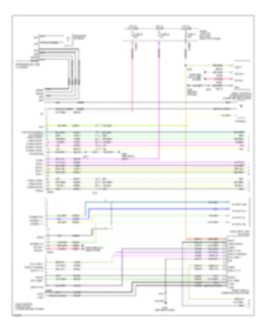 Navigation Wiring Diagram 1 of 4 for Ford Mustang Shelby GT500 2011