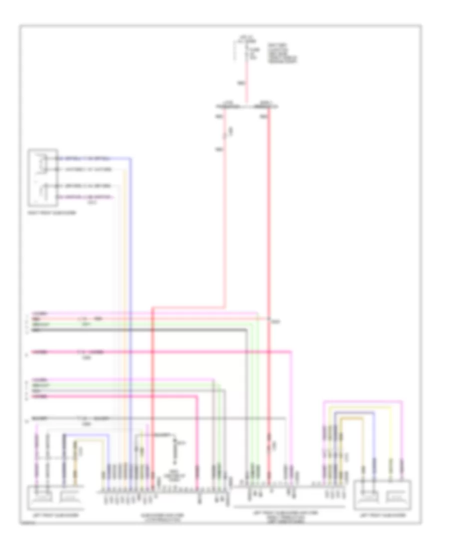 Navigation Wiring Diagram 4 of 4 for Ford Mustang Shelby GT500 2011