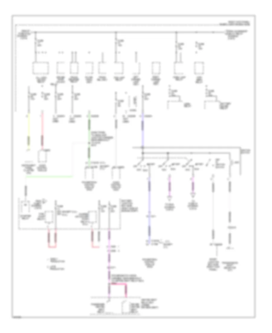 Power Distribution Wiring Diagram (4 of 5) for Ford Mustang Shelby GT500 2011