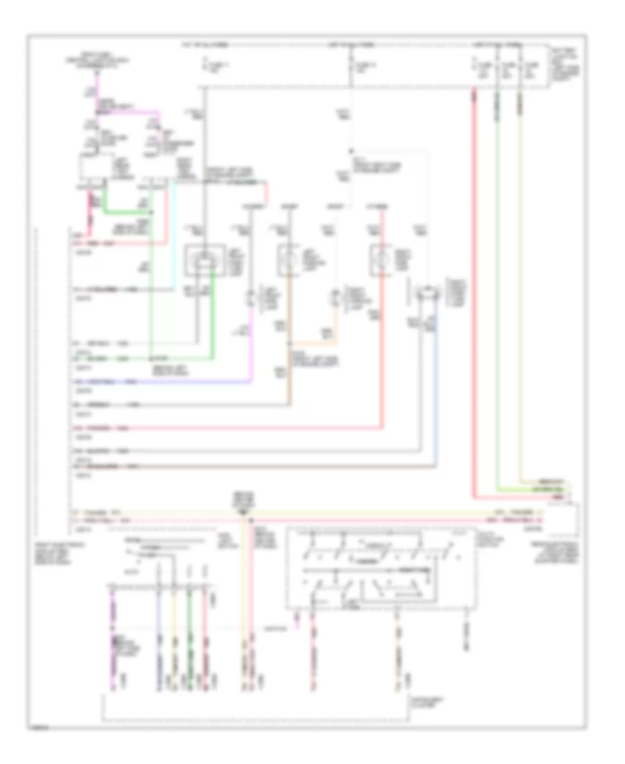 Exterior Lamps  Trailer connector Wiring Diagram 1 of 2 for Ford Windstar 2002