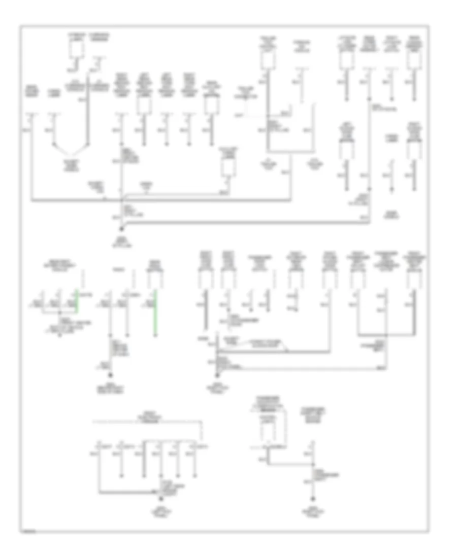 Ground Distribution Wiring Diagram (2 of 3) for Ford Windstar 2002