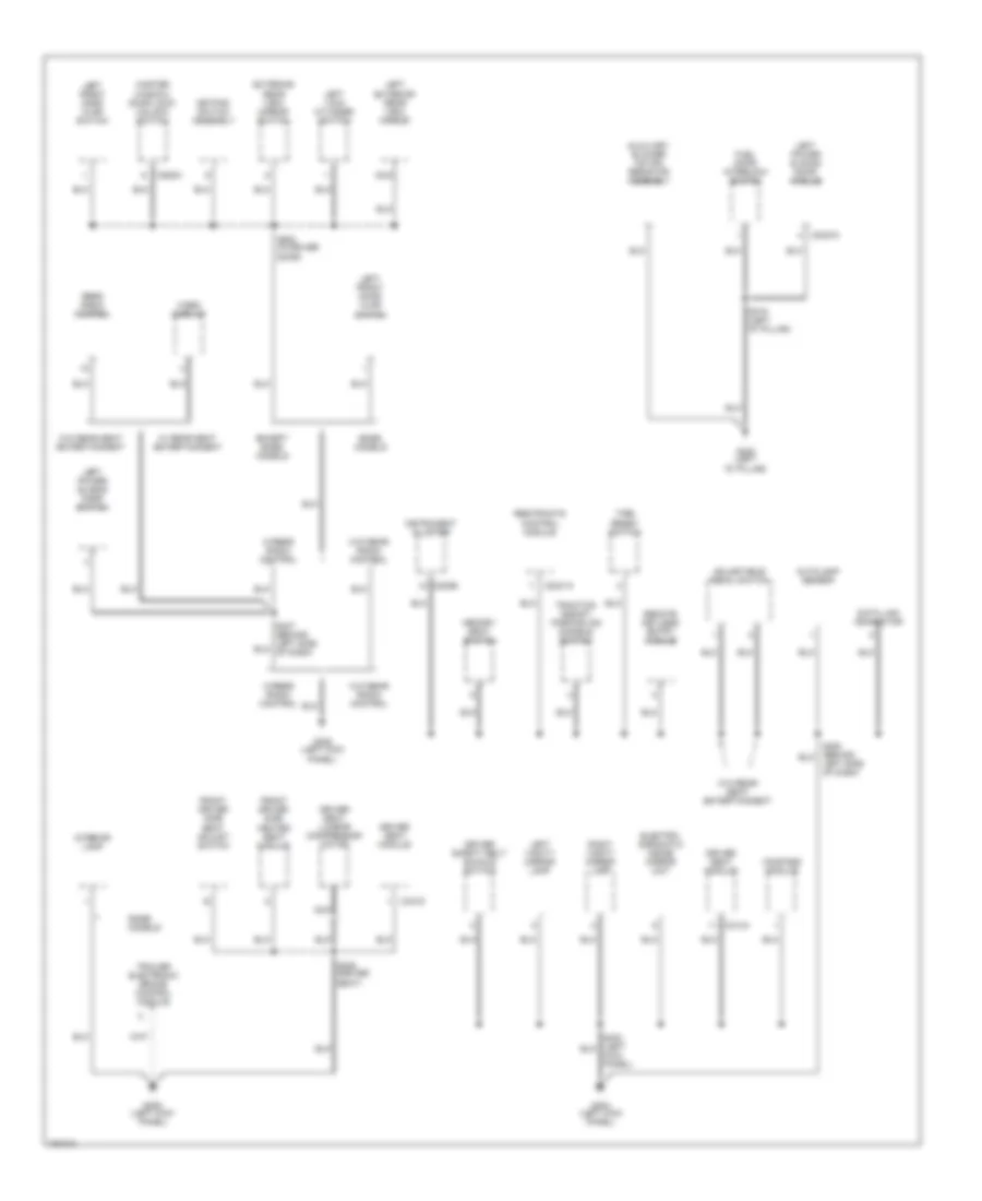 Ground Distribution Wiring Diagram (3 of 3) for Ford Windstar 2002