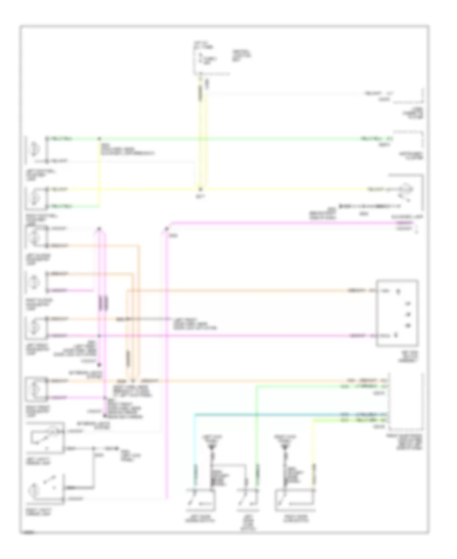 Courtesy Lamps Wiring Diagram 1 of 2 for Ford Windstar 2002