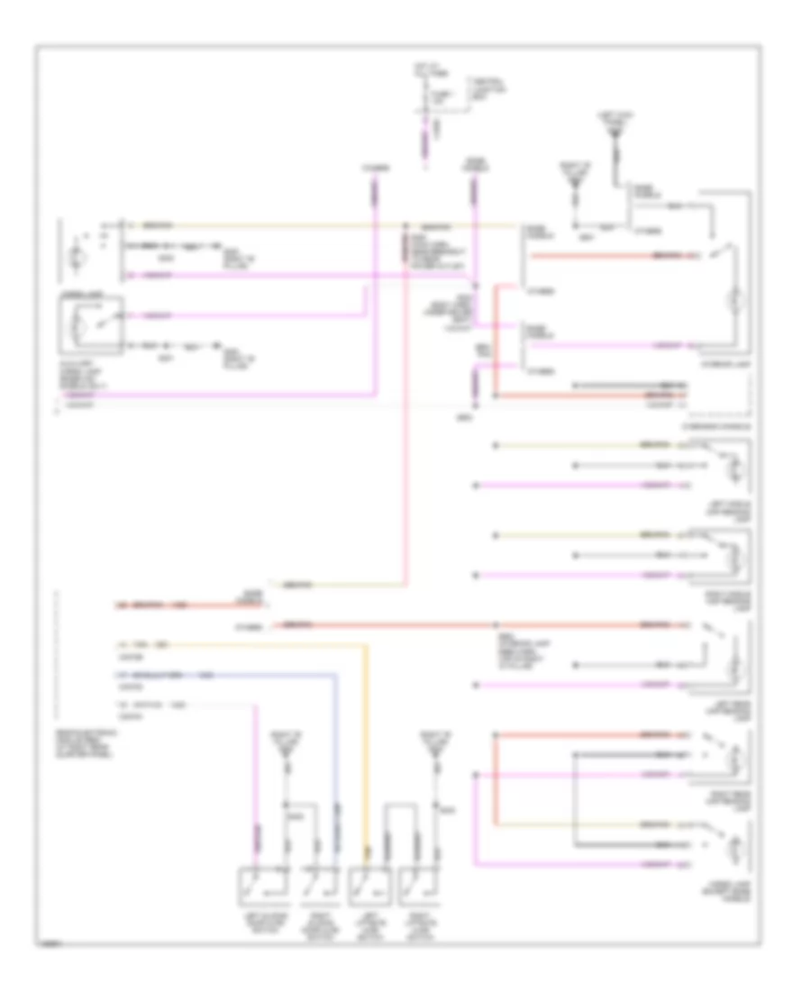 Courtesy Lamps Wiring Diagram (2 of 2) for Ford Windstar 2002