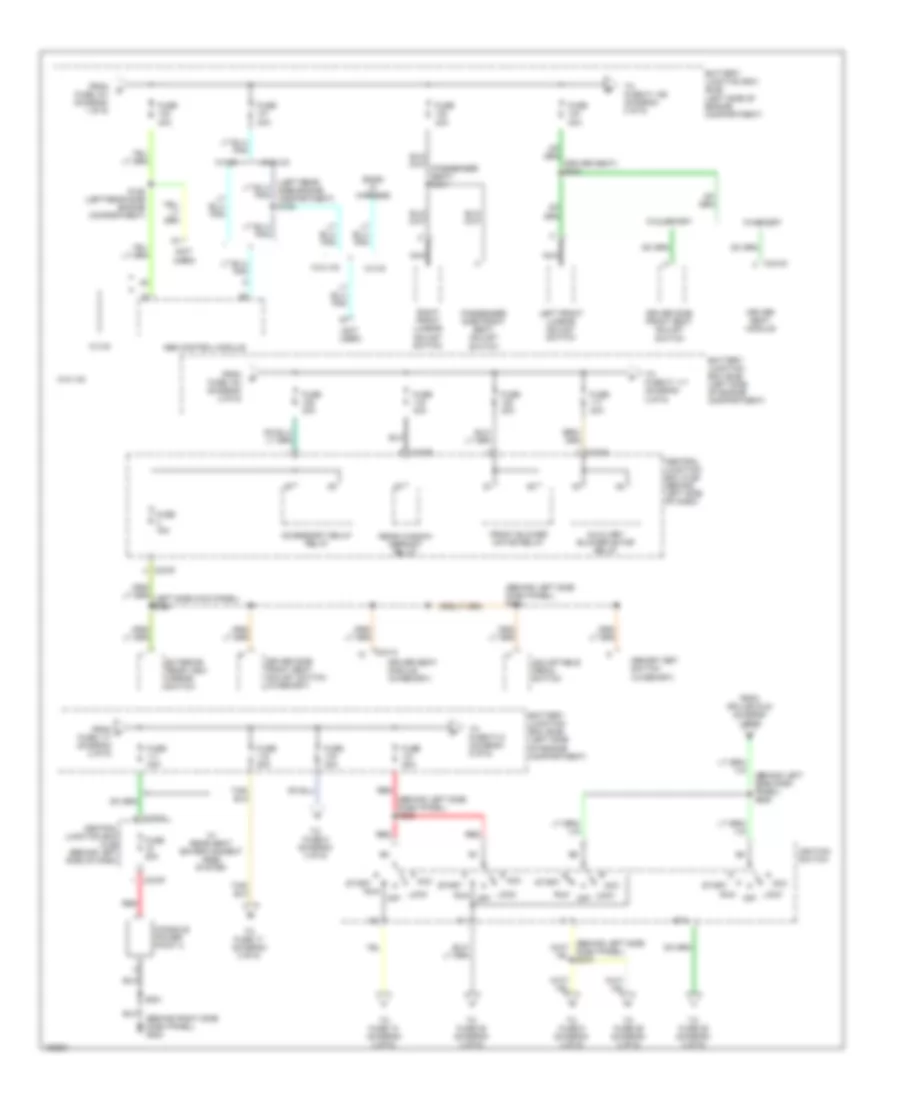 Power Distribution Wiring Diagram 2 of 6 for Ford Windstar 2002