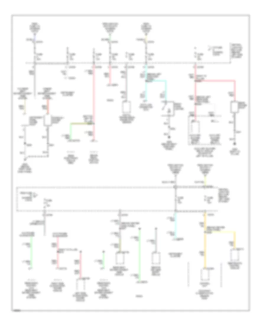 Power Distribution Wiring Diagram (3 of 6) for Ford Windstar 2002