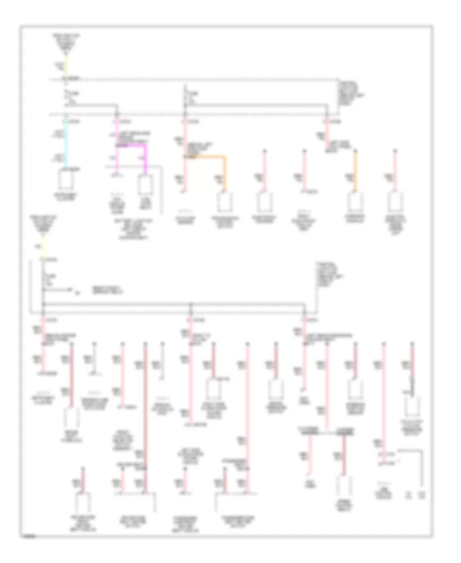 Power Distribution Wiring Diagram (4 of 6) for Ford Windstar 2002