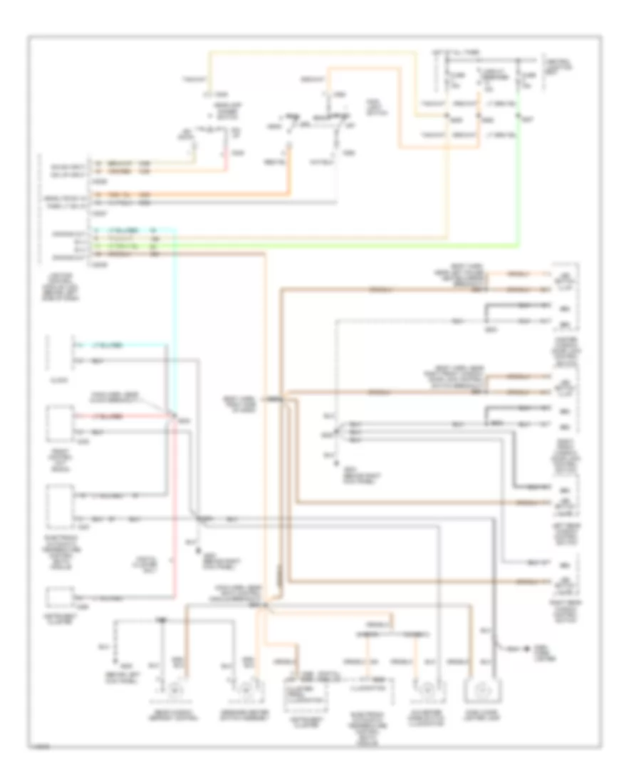 Instrument Illumination Wiring Diagram for Ford Crown Victoria 1999