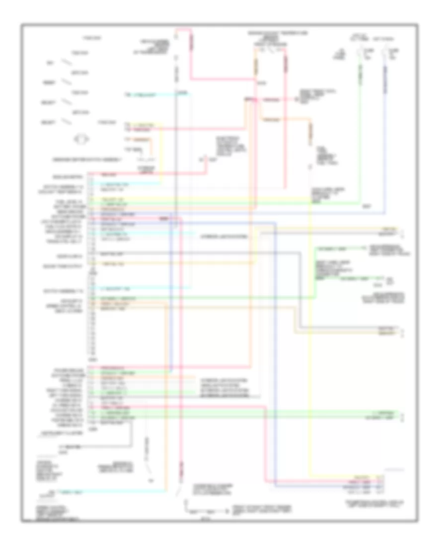 Electronic Cluster Wiring Diagram 1 of 2 for Ford Crown Victoria 1997