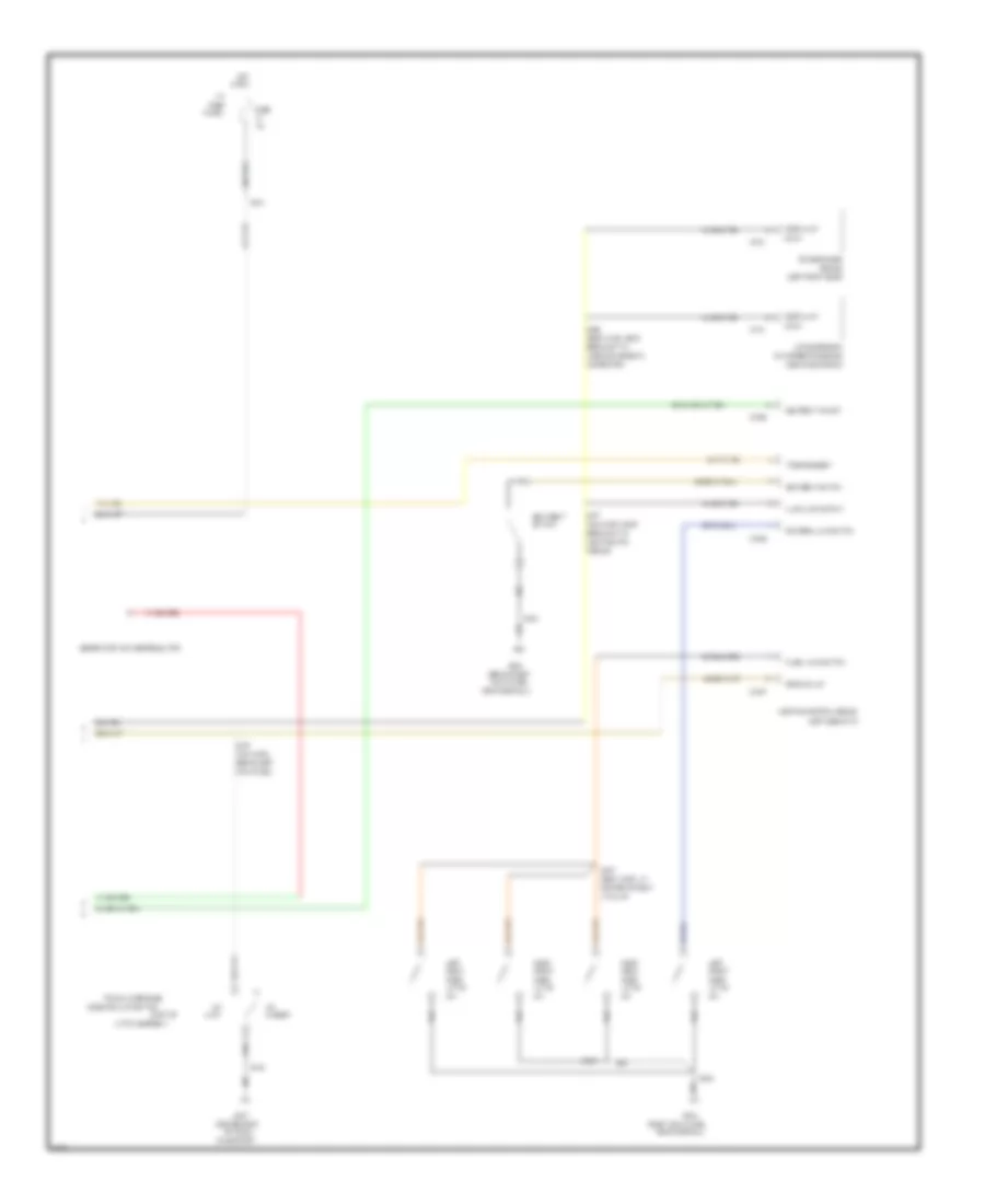 Electronic Cluster Wiring Diagram (2 of 2) for Ford Crown Victoria 1997