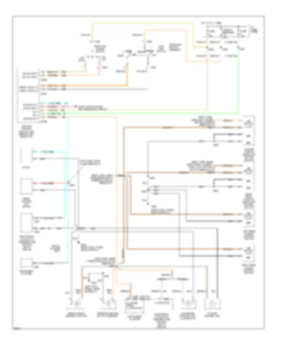 Instrument Illumination Wiring Diagram for Ford Crown Victoria 1997