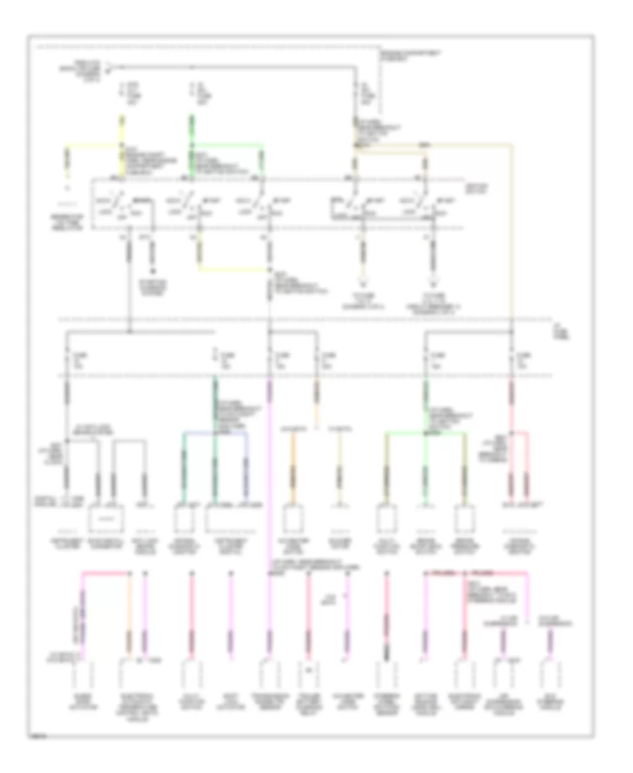 Power Distribution Wiring Diagram (3 of 4) for Ford Crown Victoria 1997