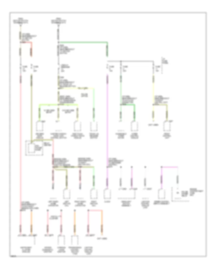 Power Distribution Wiring Diagram (4 of 4) for Ford Crown Victoria 1997