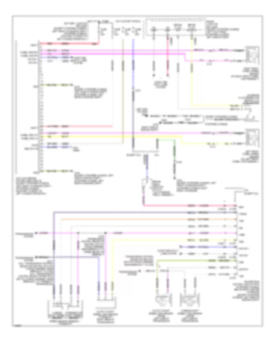 Anti-lock Brakes Wiring Diagram, without Stability Assist for Ford E-350 Super Duty XL 2014