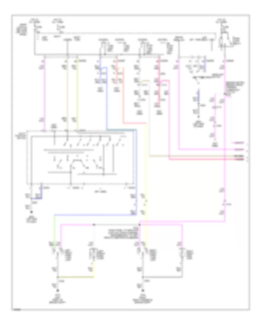 Exterior Lamps Wiring Diagram, Cutaway (1 of 2) for Ford E-350 Super Duty XL 2014
