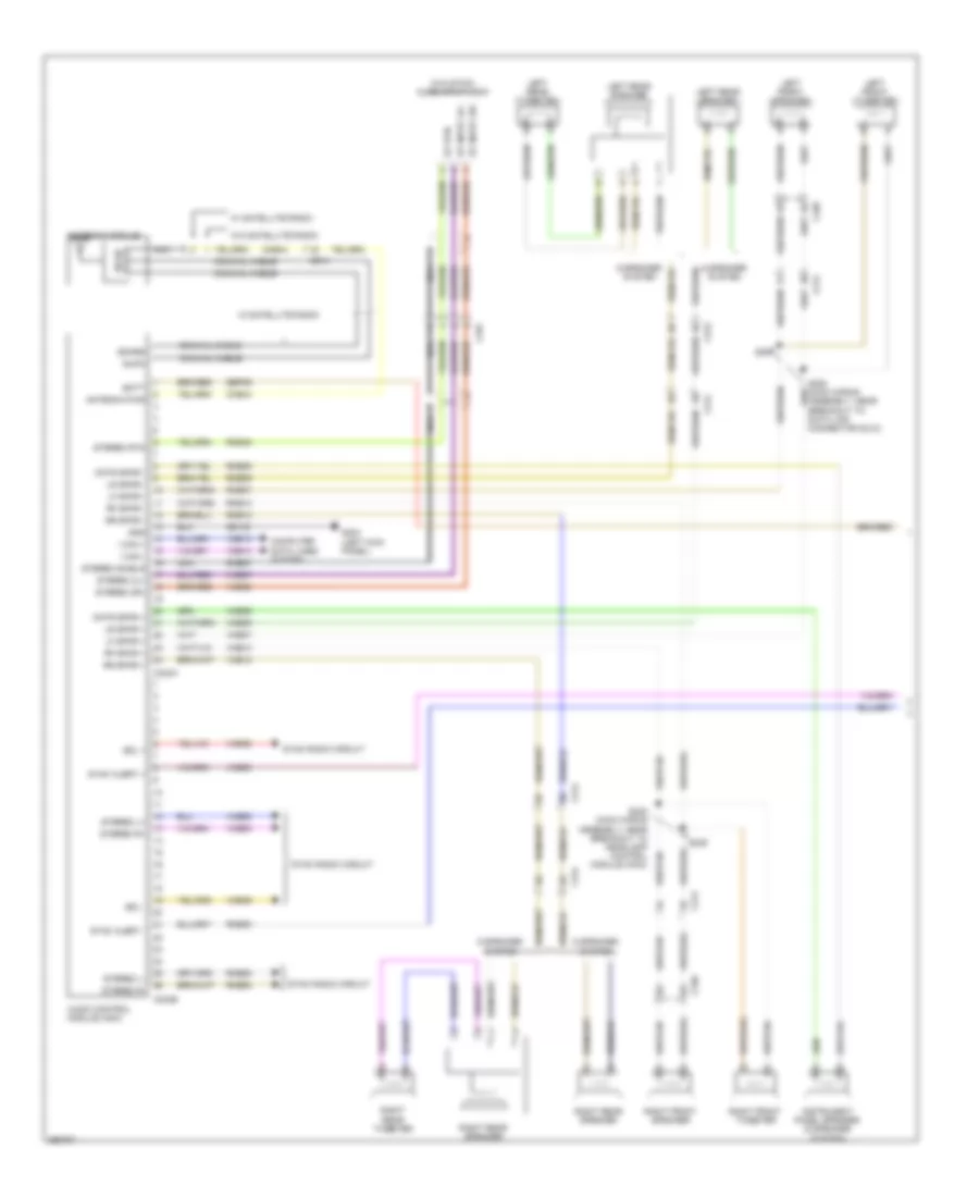Radio Wiring Diagram, without Sony (1 of 3) for Ford Escape SE 2013