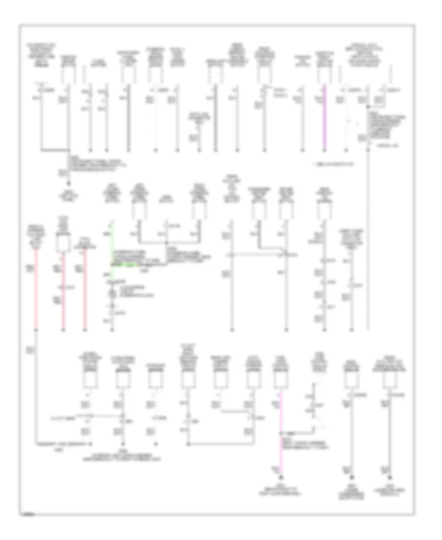 Ground Distribution Wiring Diagram (4 of 4) for Ford Transit Connect XL 2014