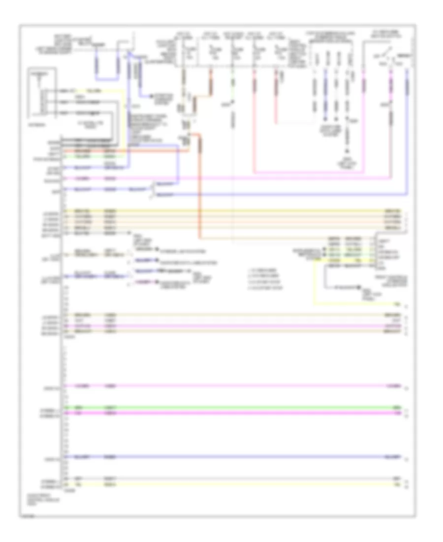 Premium Radio Wiring Diagram, with SYNC GEN 1 (1 of 3) for Ford Transit Connect XL 2014