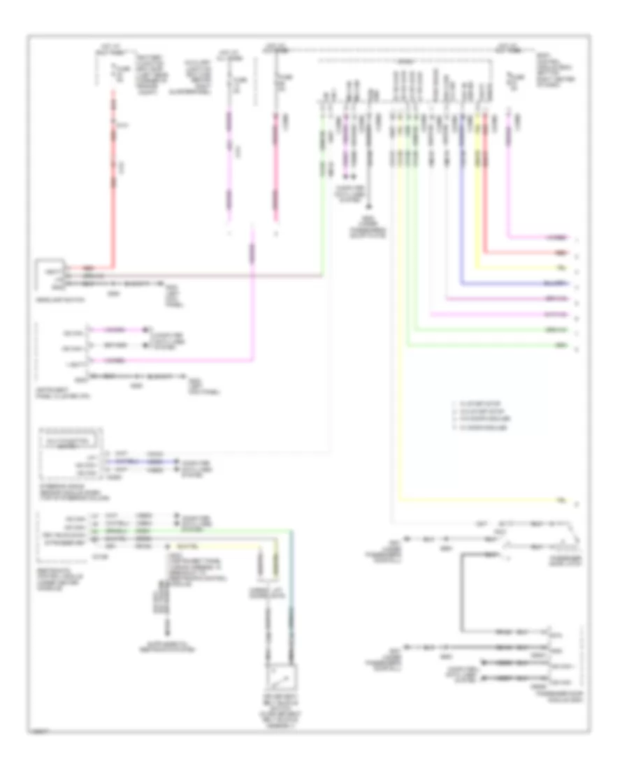 Warning Systems Wiring Diagram 1 of 2 for Ford Transit Connect XL 2014