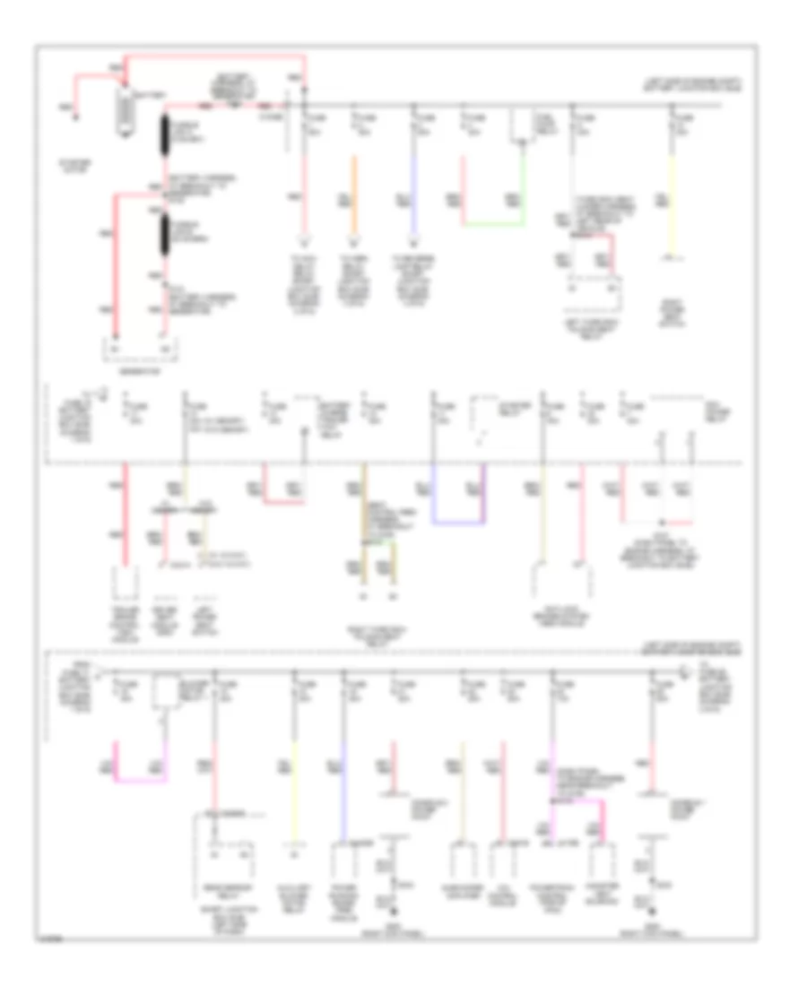 Power Distribution Wiring Diagram 1 of 6 for Ford Explorer 2010