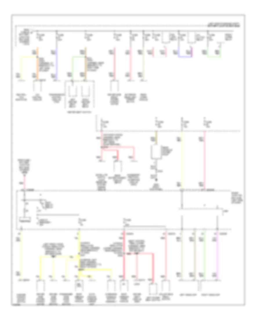 Power Distribution Wiring Diagram (2 of 6) for Ford Explorer 2010
