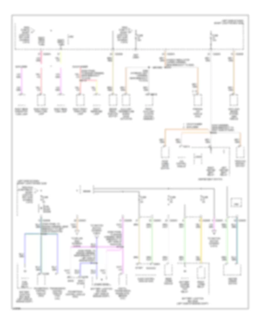 Power Distribution Wiring Diagram (5 of 6) for Ford Explorer 2010