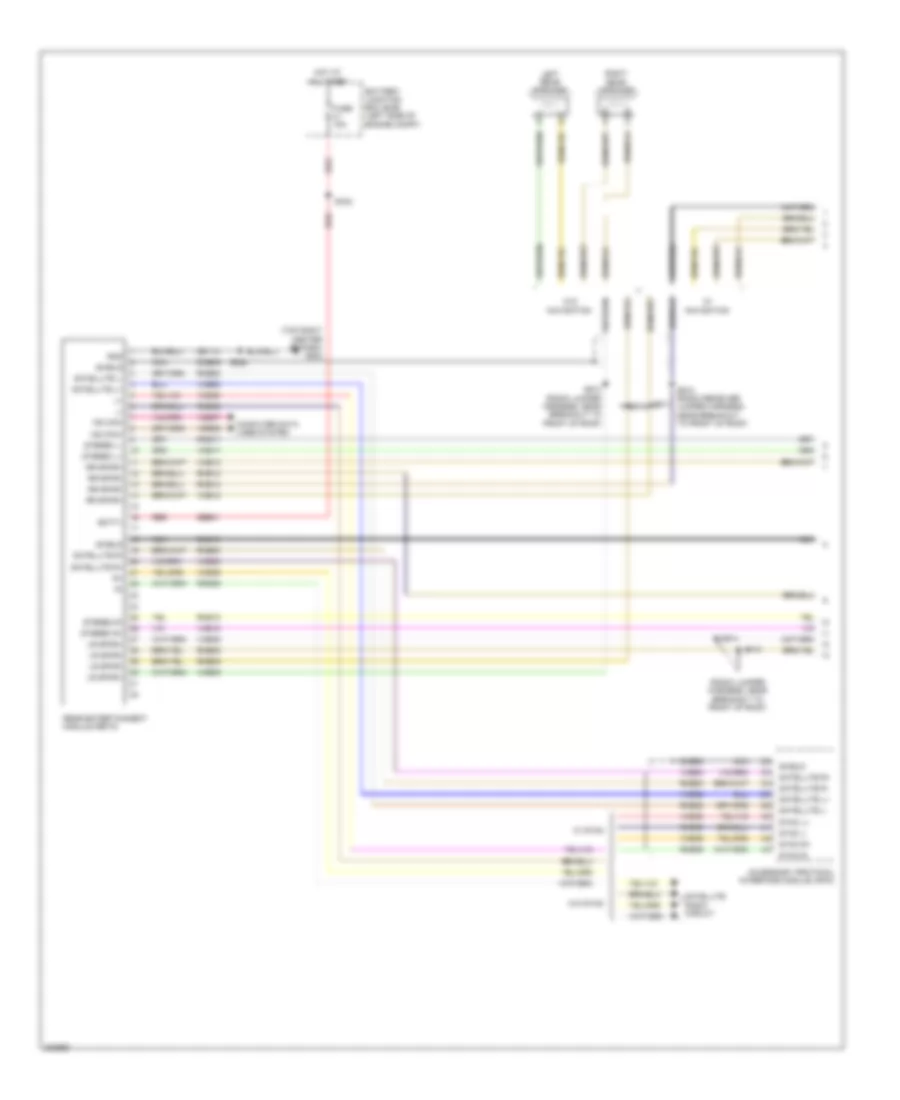 Rear Entertainment Radio Wiring Diagram 1 of 3 for Ford Explorer 2010