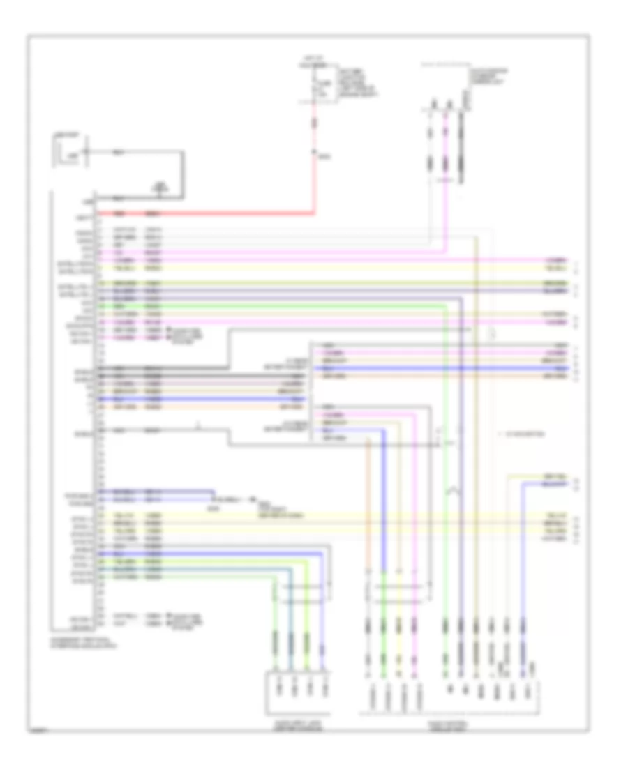SYNC Radio Wiring Diagram 1 of 2 for Ford Explorer 2010