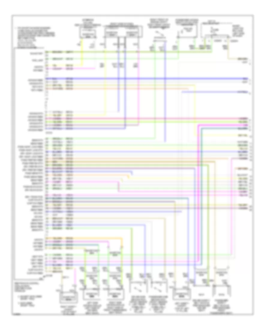 Supplemental Restraints Wiring Diagram 1 of 2 for Ford Explorer 2010