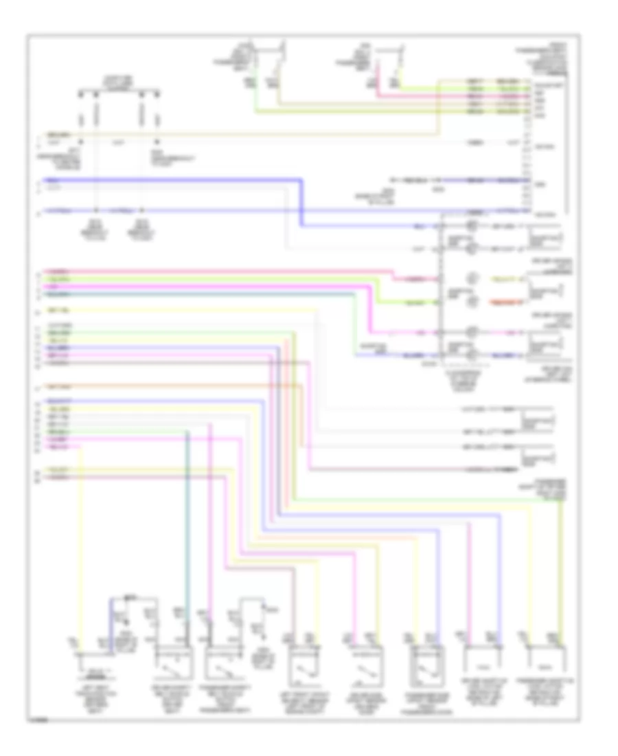 Supplemental Restraints Wiring Diagram 2 of 2 for Ford Explorer 2010