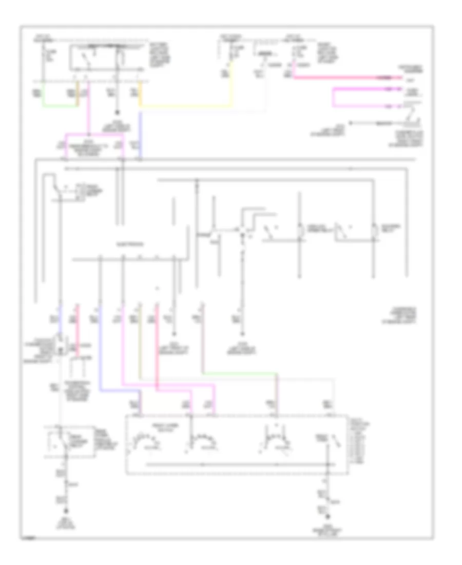 Электросхема передних стеклоочистителей дворников и омывателя лобового стекла для Ford Explorer 2010