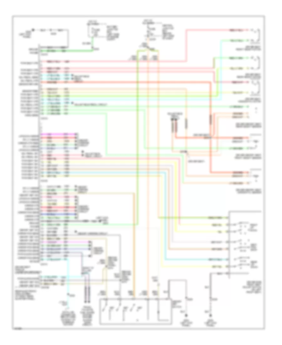 Drivers Memory Seat Wiring Diagram for Ford Windstar Limited 2002