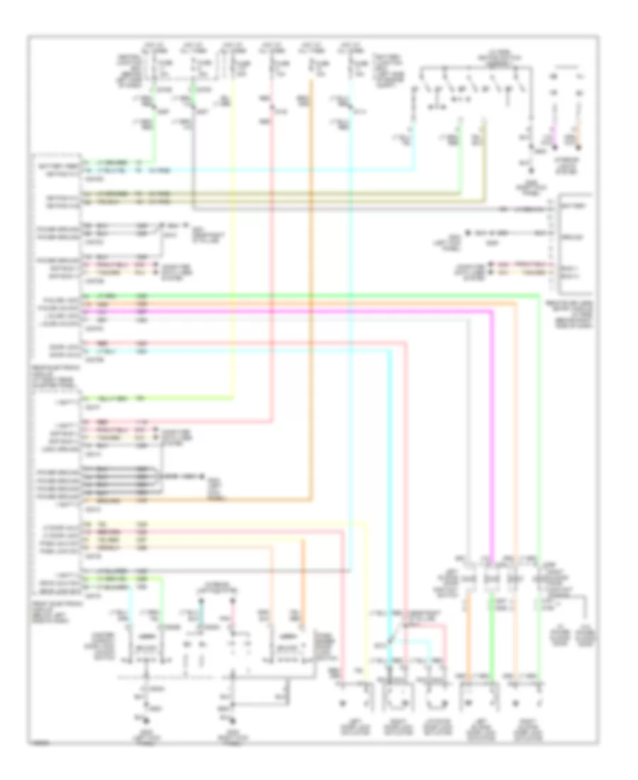 Power Door Lock Wiring Diagram for Ford Windstar Limited 2002