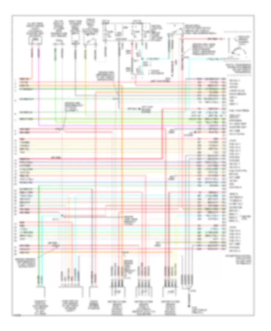 5.4L, Engine Performance Wiring Diagram (4 of 4) for Ford Cab  Chassis F350 Super Duty 2001