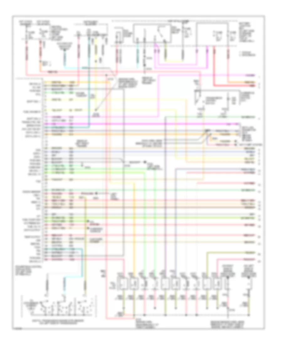6.8L, Engine Performance Wiring Diagram (1 of 4) for Ford Cab  Chassis F350 Super Duty 2001